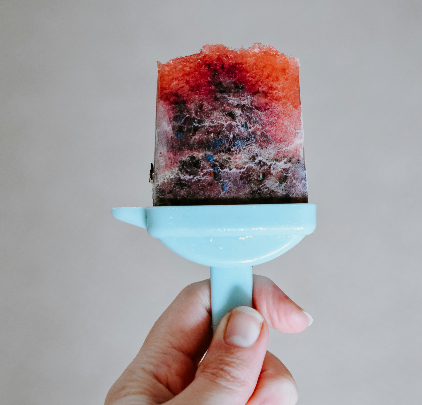 Iceblock popsicle with natural fruit for morning sickness in pregnancy recipe