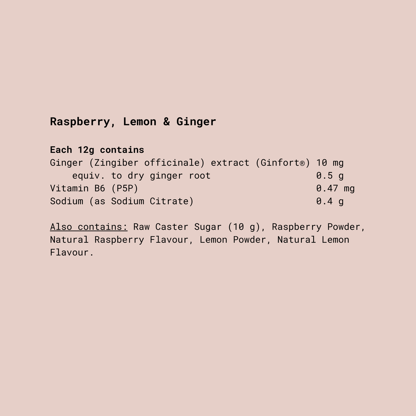 Morning Relief | Raspberry, Lemon & Ginger