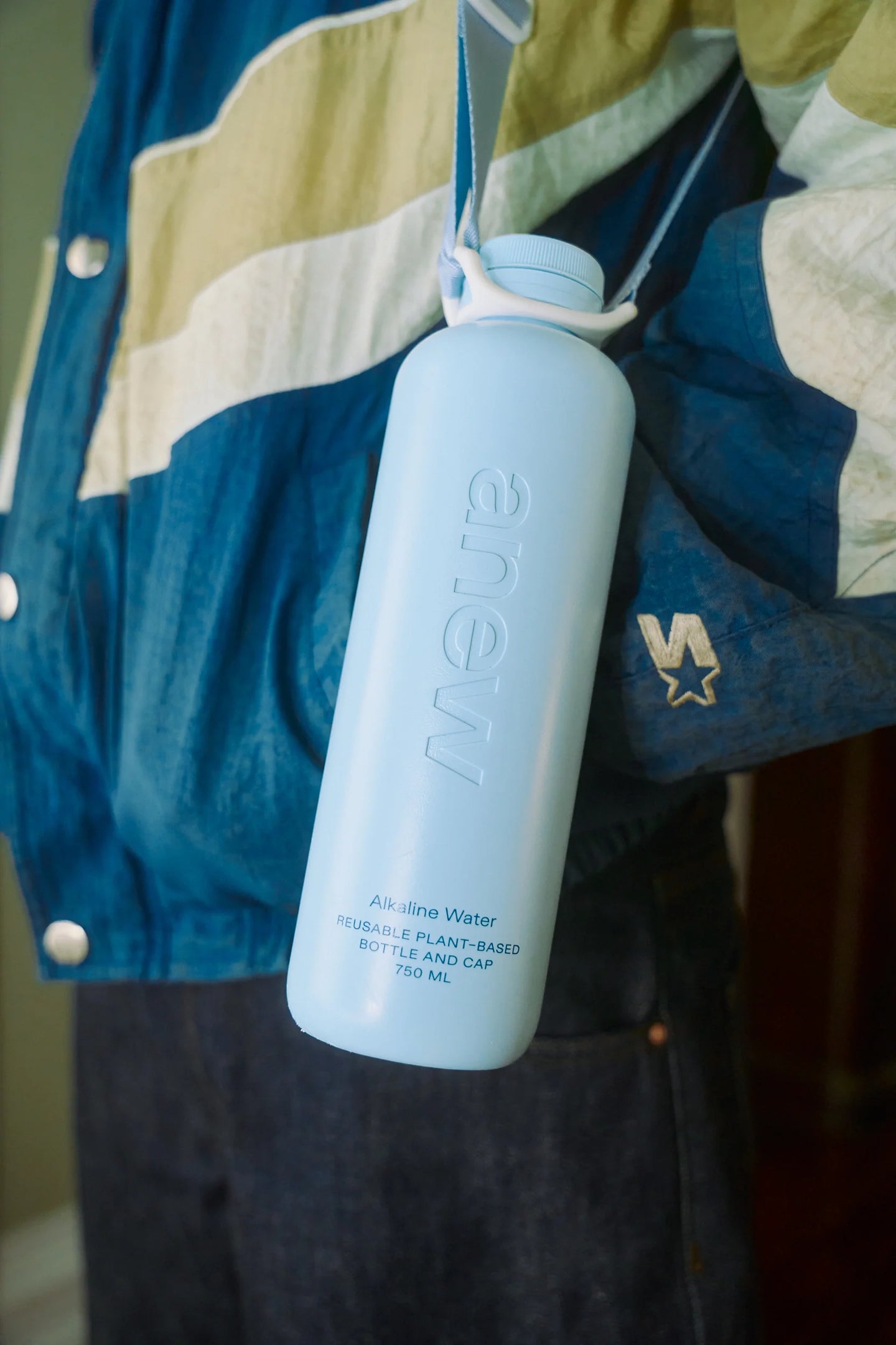 Anew® Pink Reusable Bottle and Carry Strap