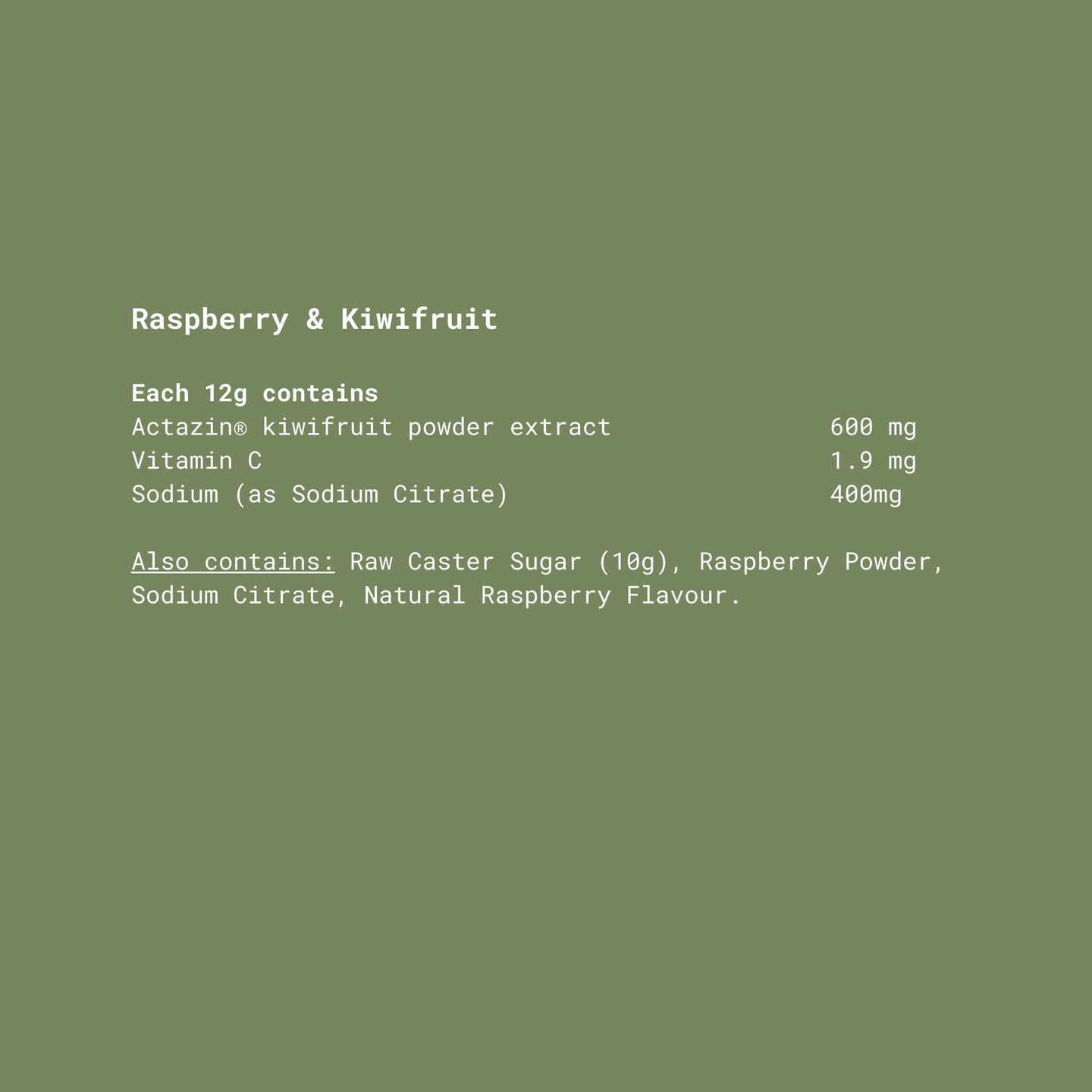 Daily Regular | Raspberry & Kiwifruit
